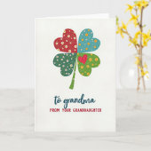 Moederdagkaart Lucky Heart Kaart (Gele Bloem)