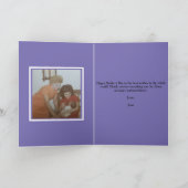 Moederdagkaart met aangepaste foto 'Blue Moon' Feestdagen Kaart (Binnen)