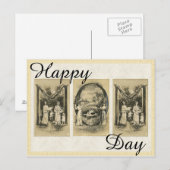 moederdagkaart met Antiek Alfabet Kaart (Voorkant / Achterkant)