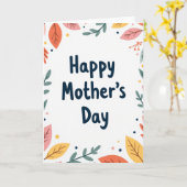 Moederdagkaart met bloemen kaart (Gele Bloem)