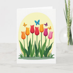Moederdagkaart met bloemendadel kaart