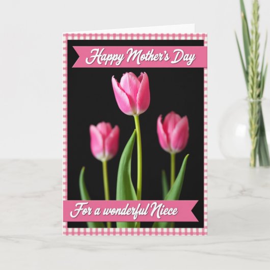 Moederdagkaart met bloemenschoonheid kaart (Voorkant)