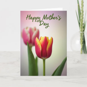 Moederdagkaart met bloemmotieven kaart
