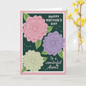 Moederdagkaart met blosrand kaart (Gele Bloem)