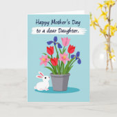 Moederdagkaart met de mooiste bloem kaart (Gele Bloem)