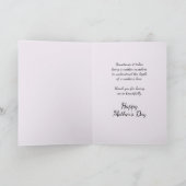 Moederdagkaart met een Moederliefde met Orchideeën Kaart (Binnen)