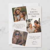Moederdagkaart met foto-momentopname feestdagenkaart (Voorkant)
