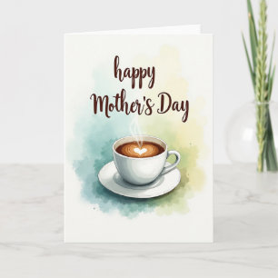 Moederdagkaart met hartlatte kaart