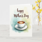Moederdagkaart met hartlatte kaart (Gele Bloem)