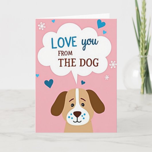 Moederdagkaart met Hond Kaart (Voorkant)