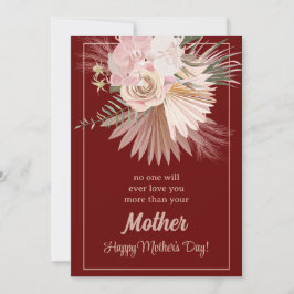 Moederdagkaart met landelijke bloemen – Samen bloe Feestdagenkaart