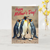 Moederdagkaart met liefdevolle watervogels kaart (Gele Bloem)