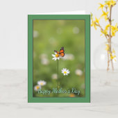 Moederdagkaart met madeliefje en insect kaart (Gele Bloem)