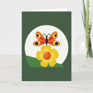 Moederdagkaart met Oranje Bloesem Kaart