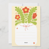 Moederdagkaart met ruimte voor je persoonlijke ber feestdagenkaart (Achterkant)