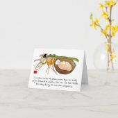 Moederdagkaart met Tsetse Vlieg Kaart (Gele Bloem)