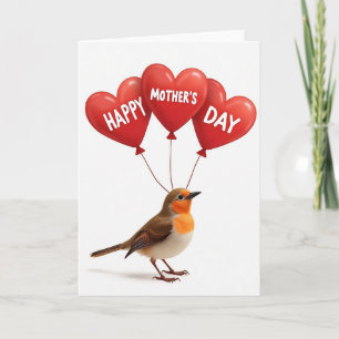 Moederdagkaart met vogel kaart