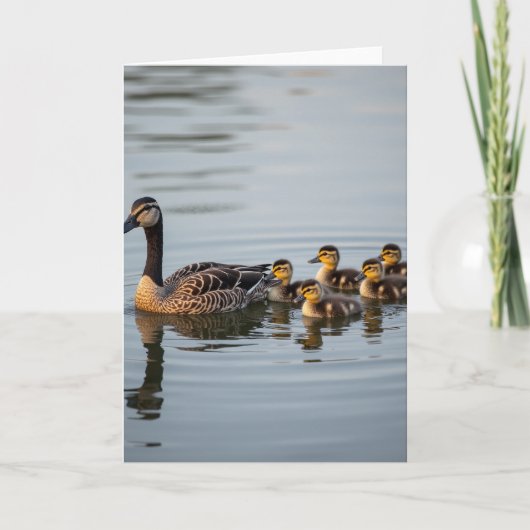 Moederdagkaart met Watervogel Kaart (Voorkant)