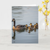 Moederdagkaart met Watervogel Kaart (Gele Bloem)