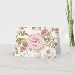 Moederdagkaart met wilde bloementuin kaart