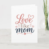 Moederdagkaart Minimalistische Moederdag Geschenk Kaart (Voorkant)