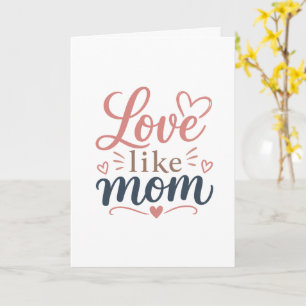 Moederdagkaart Minimalistische Moederdag Geschenk Kaart