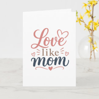 Moederdagkaart Minimalistische Moederdag Geschenk Kaart