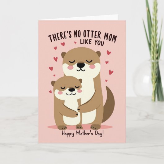 Moederdagkaart Otterliefde Kaart (Voorkant)