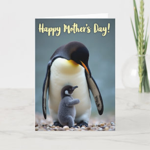 Moederdagkaart Pinguïn Liefde Kaart