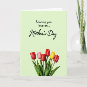 Moederdagkaart Rode Bloemen Kaart