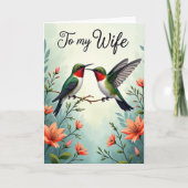 Moederdagkaart Ruby Throat Kaart (Voorkant)