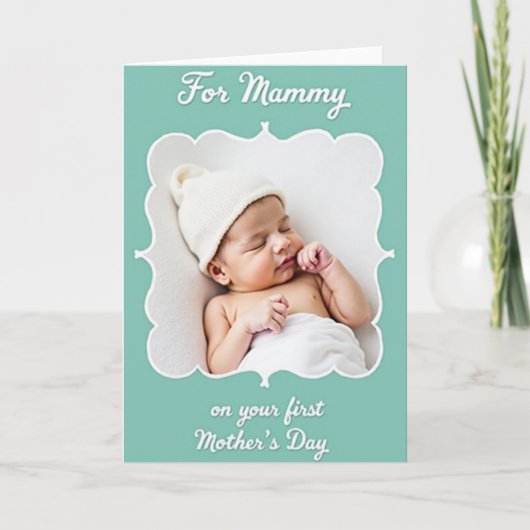 Moederdagkaart slapende baby kaart (Voorkant)