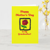 Moederdagkaart Sweetest Bloom Kaart (Gele Bloem)