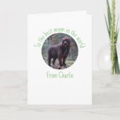 Moederdagkaart van de hond feestdagen kaart (Voorkant)