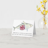 Moederdagkaart van haaien kaart (Gele Bloem)