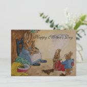 Moederdagkaart van Peter Rabbit Kaart (Staand voorkant)