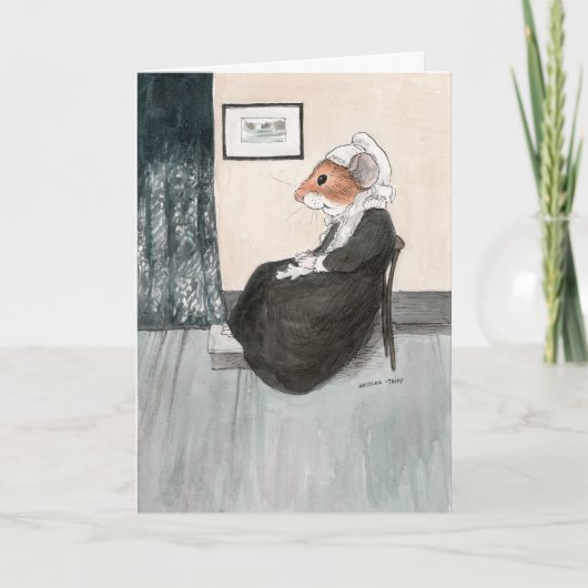 Moederdagkaart van Whistler's Mother Mouse Kaart (Voorkant)