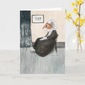 Moederdagkaart van Whistler's Mother Mouse Kaart (Gele Bloem)