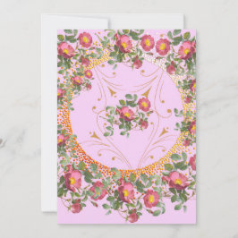 Moederdagkaart Vintage Bloemen Feestdagenkaart