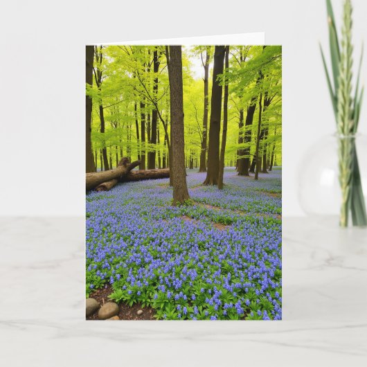 Moederdagkaart Violet Bloom Kaart (Voorkant)