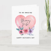 Moederdagkaart voor aanstaande mama feestdagen kaart (Voorkant)