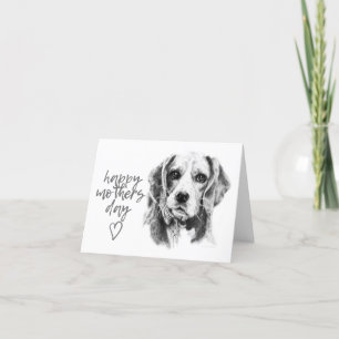 Moederdagkaart voor Beagle Feestdagen Kaart