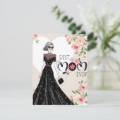 Moederdagkaart voor de Beste Moeder Ooit Feestdagenkaart (Staand voorkant)