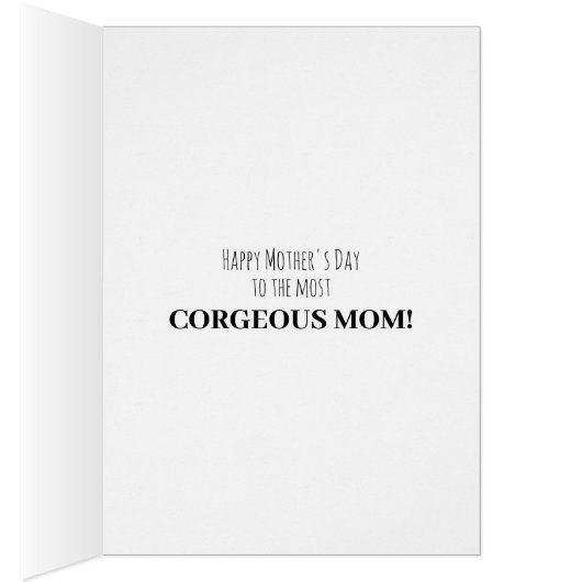 Moederdagkaart voor hondenmoeder (Binnen (Rechts))