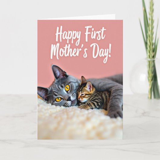 Moederdagkaart voor kattenliefhebbers kaart (Voorkant)