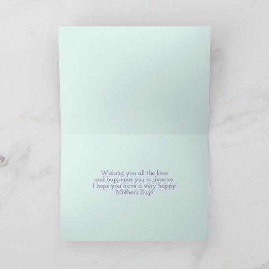 Moederdagkaart voor kolibries kaart (Binnen)