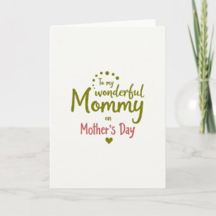 Moederdagkaart voor lieve Mamma Kaart