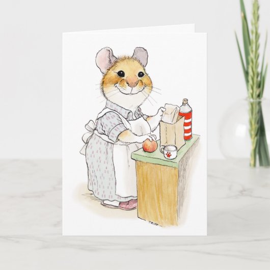 Moederdagkaart voor lunchverpakkende moeder kaart (Voorkant)