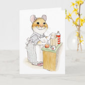 Moederdagkaart voor lunchverpakkende moeder kaart (Gele Bloem)