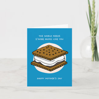 Moederdagkaart voor mama met s'mores kaart